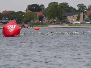 Triatlon - afmærket svømmerute